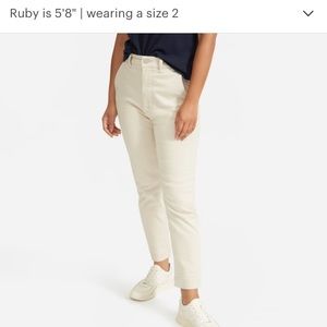 Everlane The Slim Leg Crop Size 2 in Sandstone